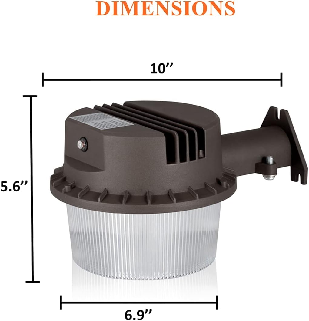 TERRASON LED Security Area Light 43 Watts - Barn Light Dusk to Dawn with Photocell - Ultra Bright Yard Light 5500 Lumens, 5000K