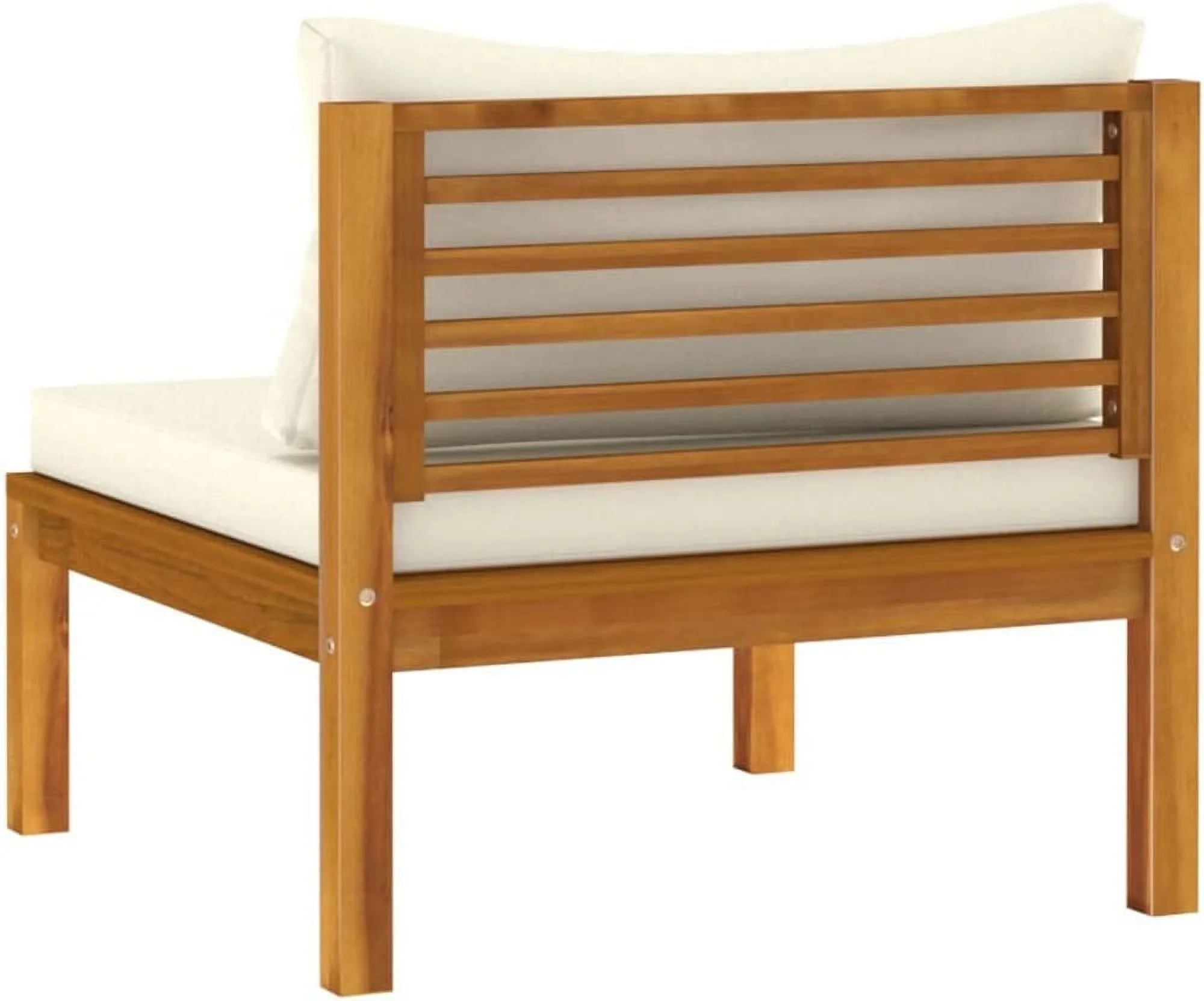 Furniture Sets Patio Chairs with Tea Table and Cushions Solid Acacia Wood Outdoor Furniture Sets Clearance Outdoor Tables for Conversation Dining