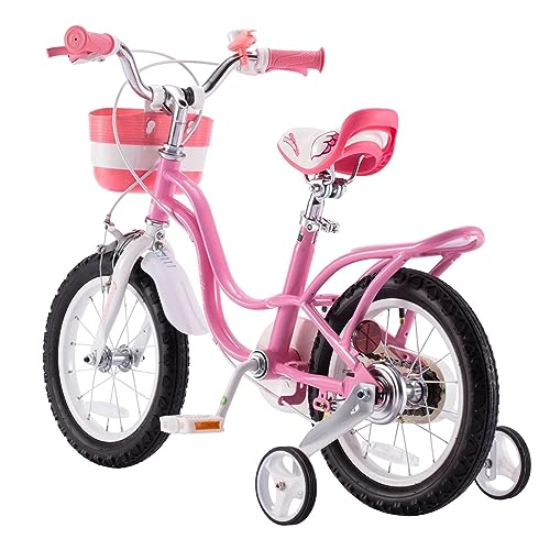 Royalbaby Princess Girls Kids Bike 12 14 16 18 20 Inch Children Bicycle with Basket for Age 3-12 Years