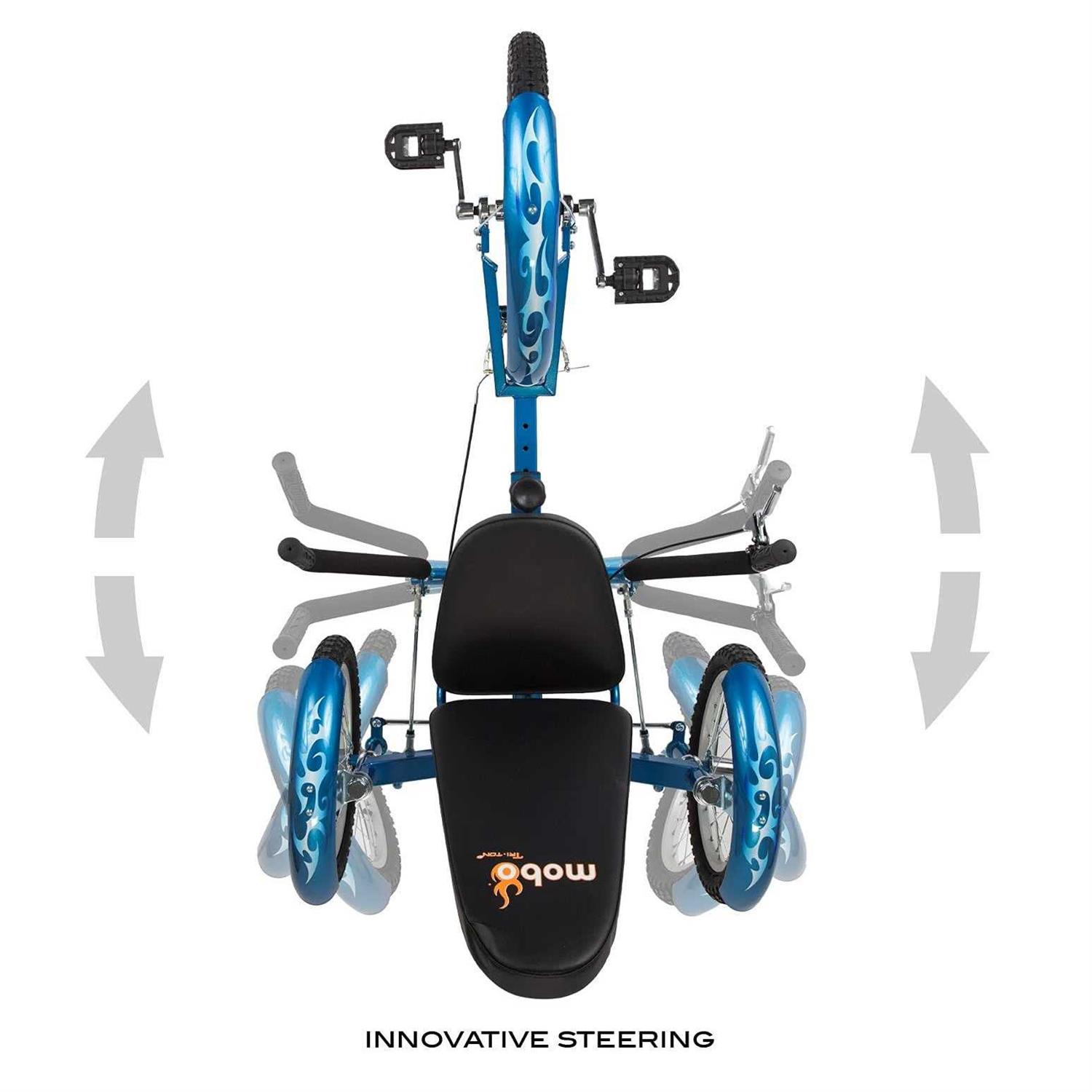 MOBO Triton Pro Adult Tricycle. Recumbent Trike. Adaptive 3-wheel Bike - Sports Supplies Online Store