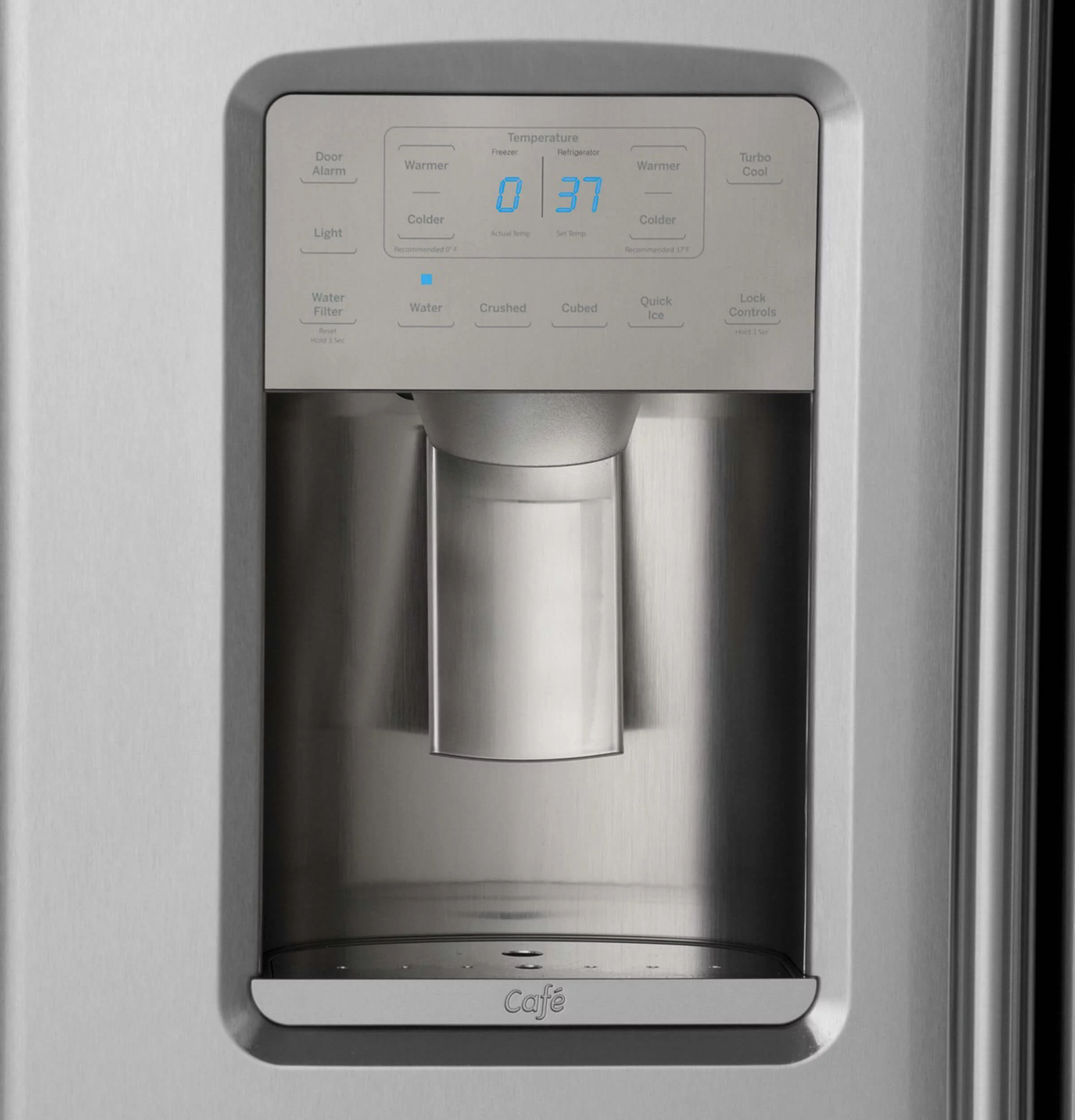 Café CZS22MSKSS 22 Cu. Ft. Stainless Counter-Depth Side-by-Side Refrigerator