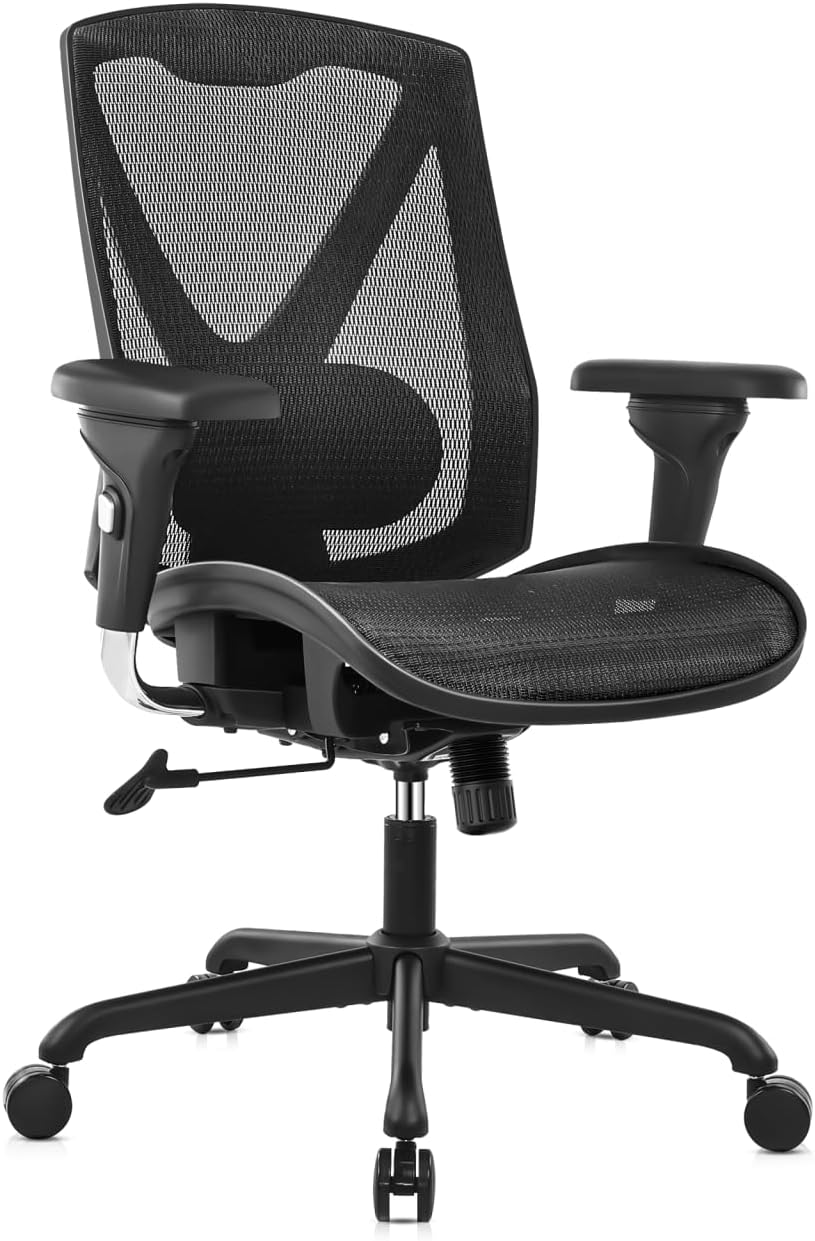 K095 Executive Office Chair,Big and Tall Ergonomic Office Desk Chair with Adjustable Lumbar Support,3-D Arms,High Back Home Office Chairs