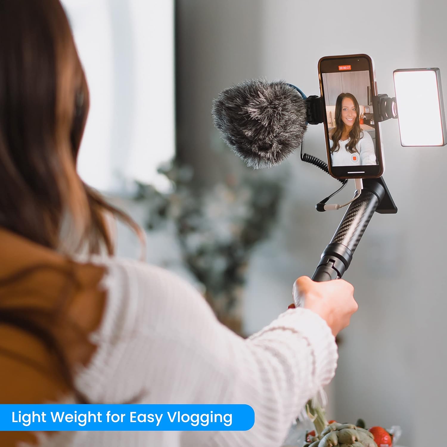 Lume Cube Mobile Creator Tripod Stand | Adjustable Smartphone Vlogger Stand, 360-Degree Rotating Phone Mount | Lightweight
