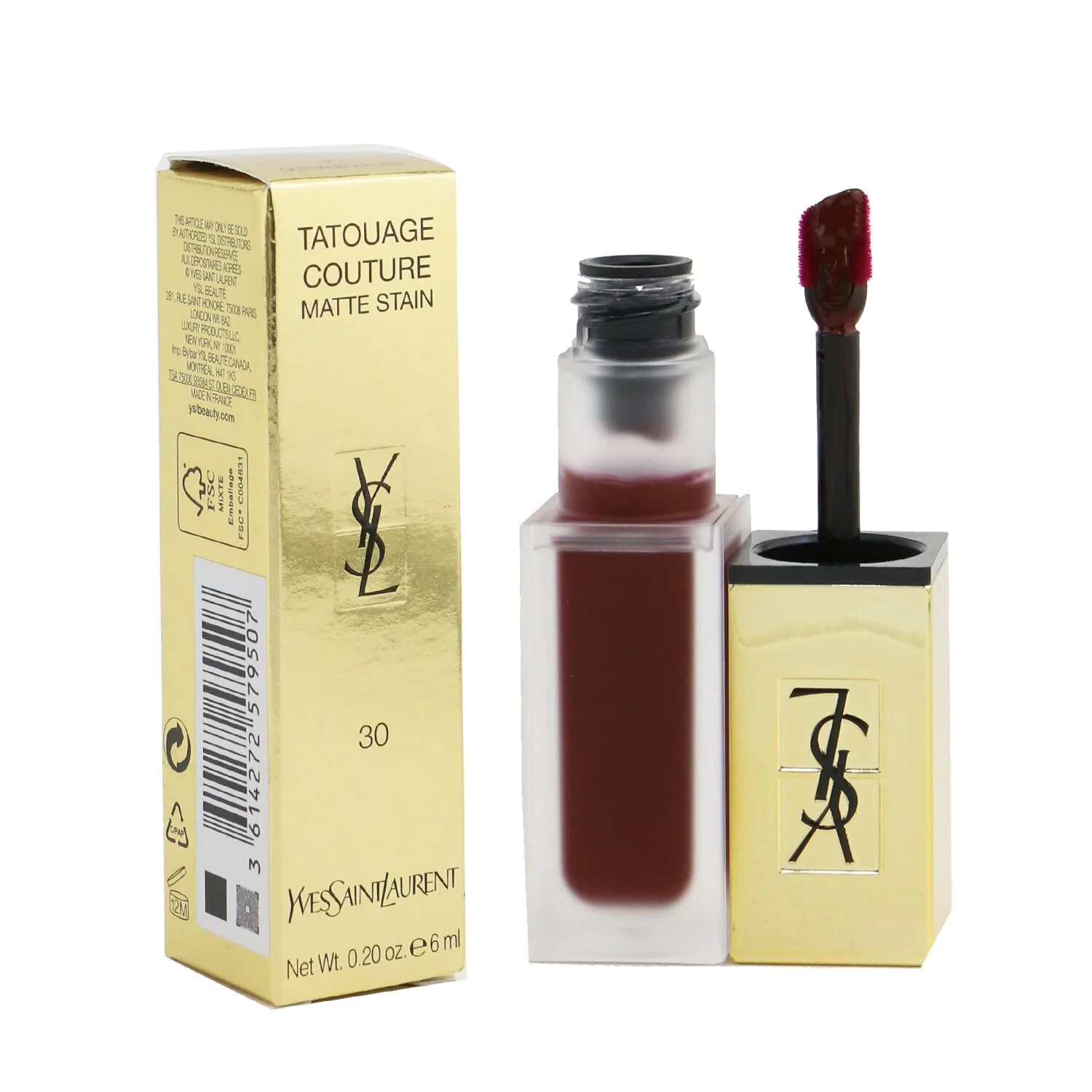 Yves Saint Laurent Tatouage Couture Matte Stain - # 9 Grenat No Rules 6ml/0.2oz