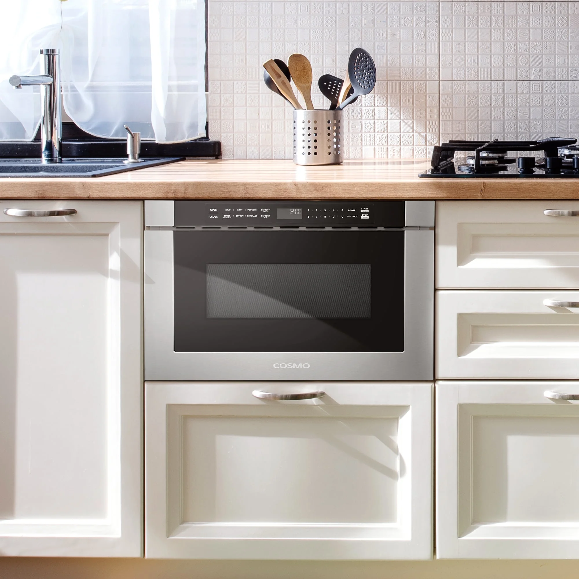 24 in. Built-in Microwave Drawer 1.2 cu. ft. Capacity in Stainless Steel
