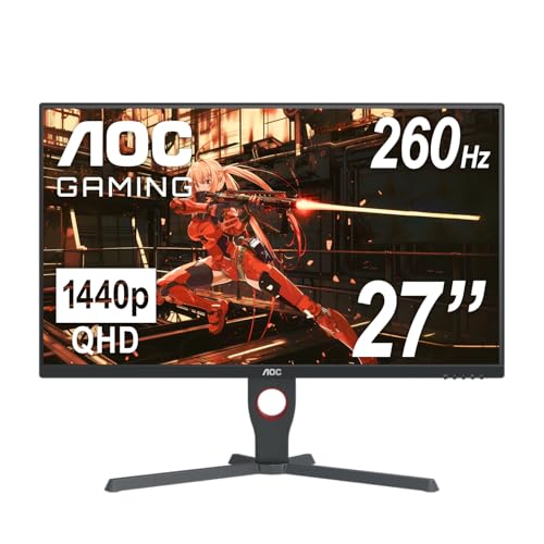 AOC CQ32G4VE 32" Curved Frameless Gaming Monitor 2K QHD, 1500R Curved VA, 180Hz, 0.5ms Response Time, 2X Display Port, 2X HDMI