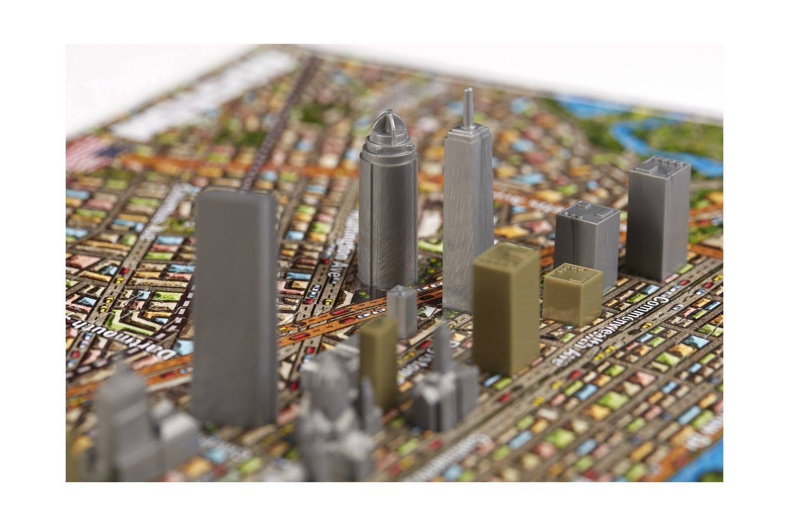 4D Cityscape Puzzle - Boston, USA