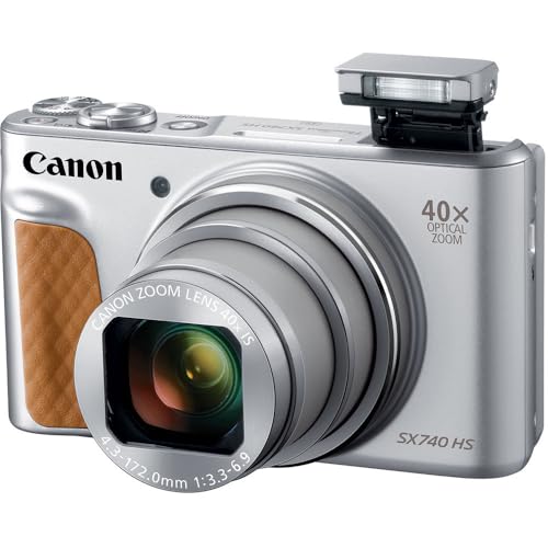 Canon PowerShot SX740 HS Digital Camera | 20.3MP CMOS Sensor, 40x Optical Zoom, 4K UHD Video