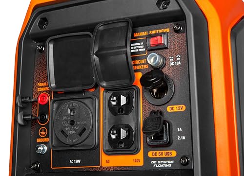 WEN 4500-Watt Inverter Generator, RV-Ready, Quiet, Portable, and Lightweight with Fuel Shut Off (56432i)