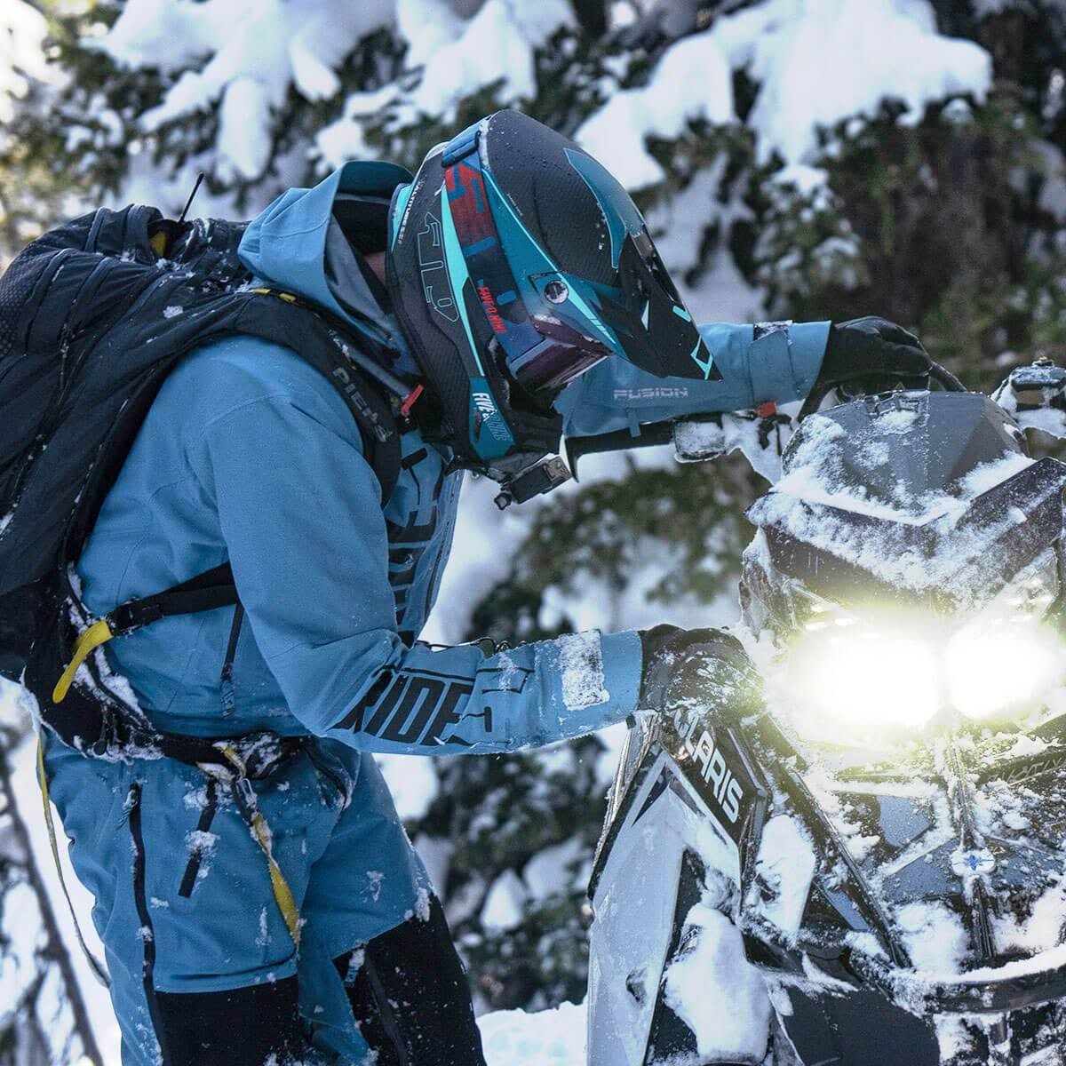 509 Altitude 2.0 Carbon Fiber Helmet - Storm Chaser - Xs