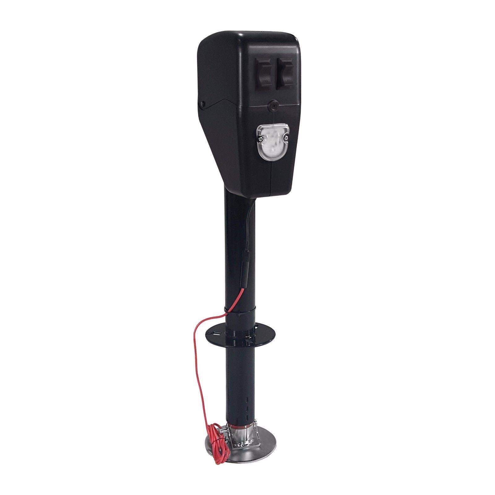 RV Electric Tongue Jack 3500lbs. Black