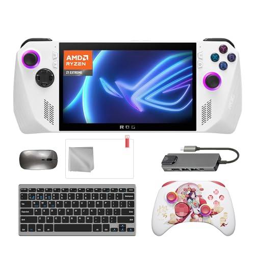 ASUS ROG Ally 512GB Gaming Handheld 7-inch Touchscreen 120Hz FHD 1080p AMD Ryzen Z1 Extreme Processor, Touro Wireless Pro Controller, Hub
