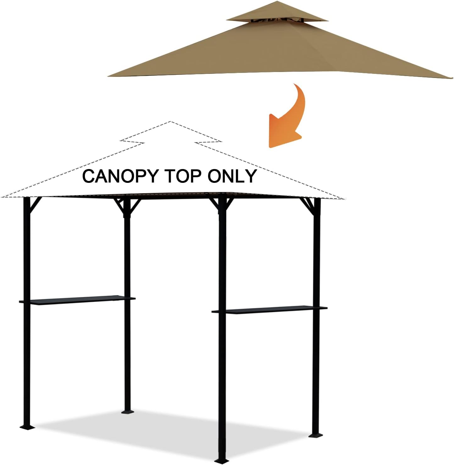 Grill Gazebo Replacement Canopy Roof