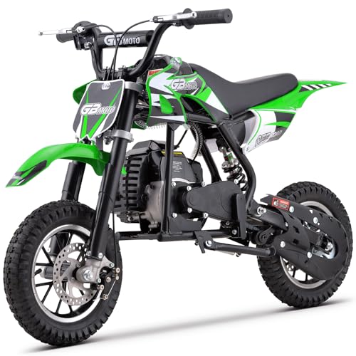 Kids 50cc Dirt Bike, 49cc Gas Dirt Bike for Kids 8-14, Gas Powered Mini Dirt Bikes, 2 Stroke Dirt Bikes, Max Load 165 Lbs