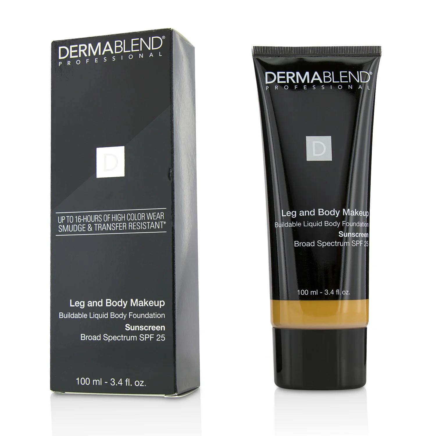 Dermablend Leg and Body Make Up Buildable Liquid Body Foundation Sunscreen Broad Spectrum SPF 25 - #Light Beige 35C 100ml/3.4oz