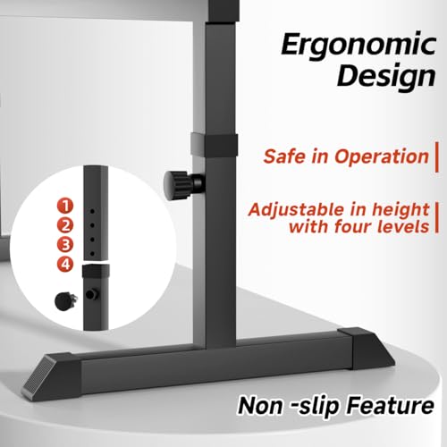 Black Flat weight Bench, Bench workout, Easy Assembly for Training Bench Press with adjustable height