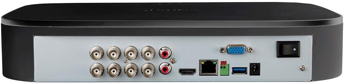 Lorex D841A81B 8 Channel 4K Ultra HD 1TB Security System DVR with Advanced Motion Detection Technology and Smart Home Voice Control, Black (Renewed)