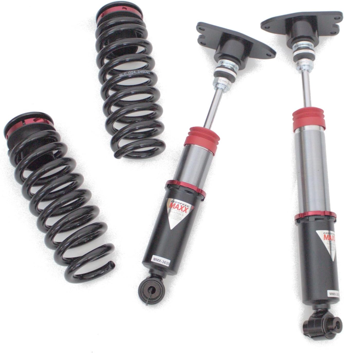 Godspeed MMX2320-AWD-B MAXX Coilovers Lowering Kit, Fully Adjustable, Ride Height, 40 Damping Settings