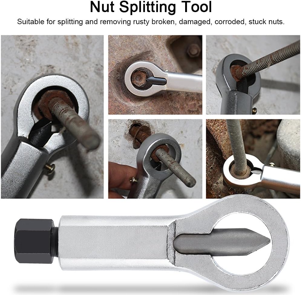 Heavy Duty Nut Splitter Broken Damaged Corroded Stuck Screw Nut Removal Splitting Tools(#5) Pack of 2
