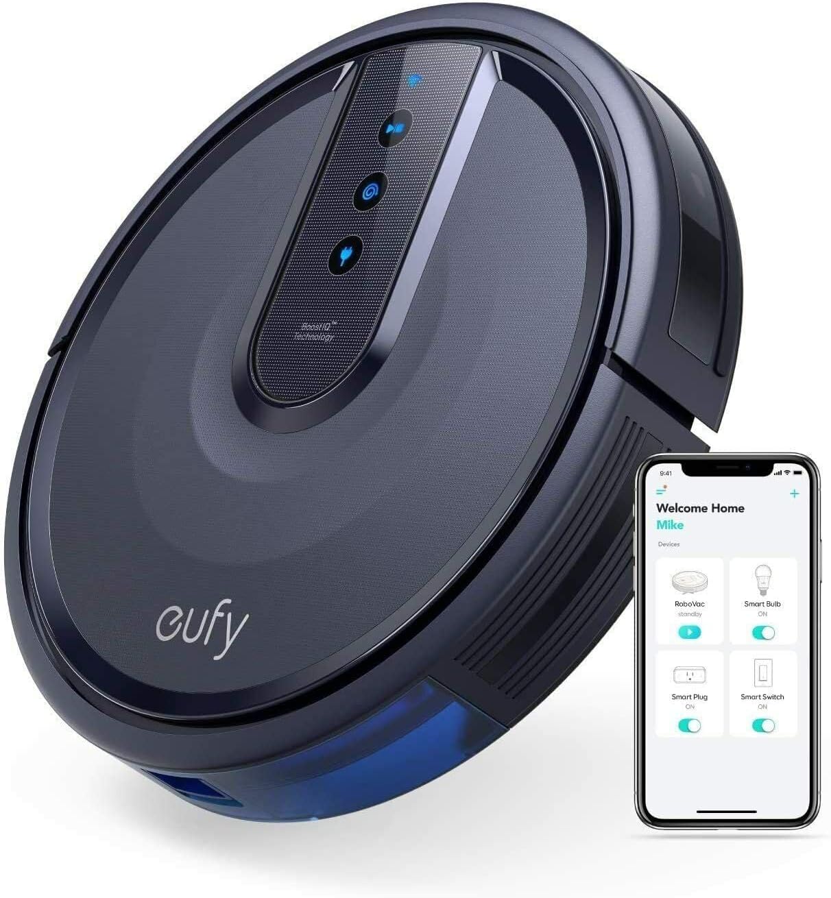 RoboVac 25C Robotic Vacuum Cleaner Wi-Fi Smart Automatic Sweeper Robot APP, Blue