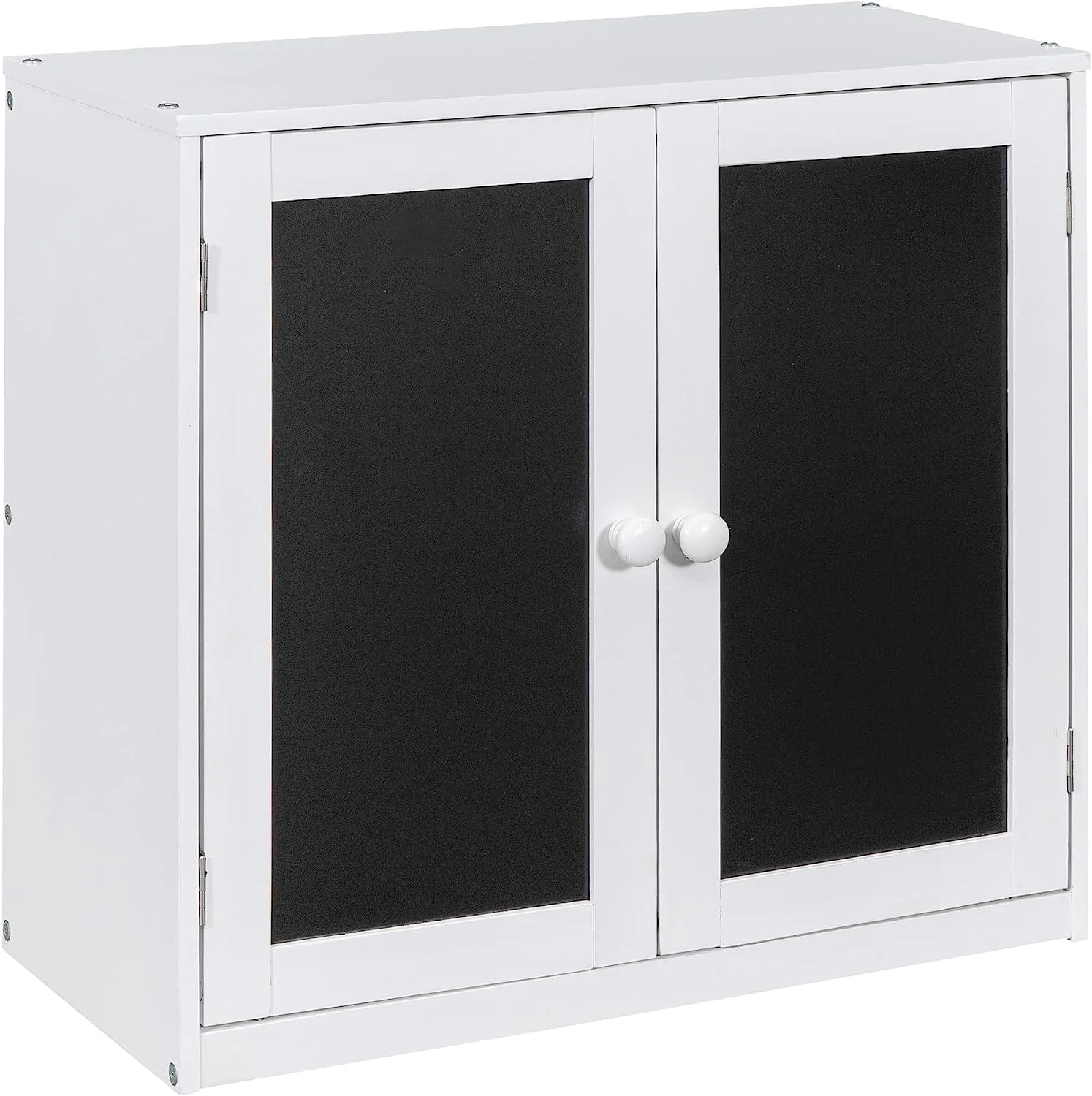 Momspeace Twin Size Loft Bed with Storage Cabinet and 3 Drawers, House Loft Bunk Beds with Roof, Black Boards and Guardrail - White