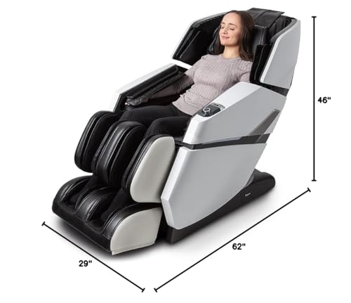 Osaki Titan Summit Flex | Gray | SL-Track Zero Gravity Full Body Massage Chair | Body Scanning | Lumbar and Calf Heating | Bluetooth Speaker | Space