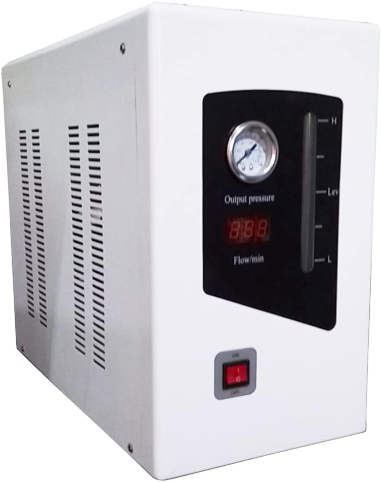INTBUYING Electrolysis Hydrogen Generator High Purity Hydrogen H2 Generator 0-300ML/min 99.999% Laboratory Hydrogen Gas Source by Electrolysis of