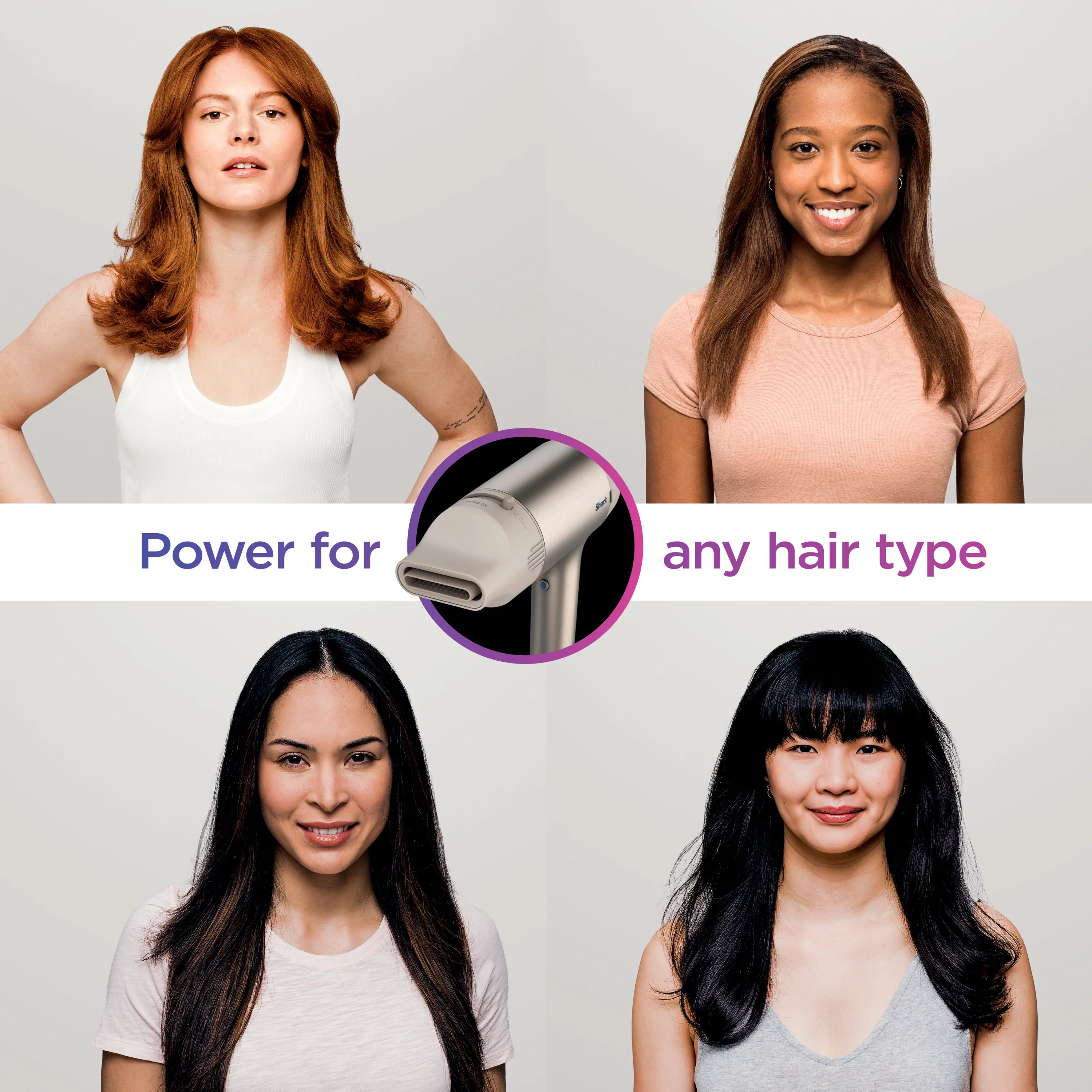 Shark HyperAIR™ Fast-Drying Hair Blow Dryer with IQ 2-in-1 Concentrator Attachment, Auto Presets, For Straight, Wavy, Curly and Coily Hair