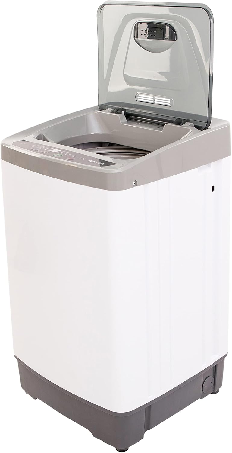MCLW14WI Portable Washing Machine with 8 Automatic Cycles and Standard Sink/Faucet Attachment, Compact for Apartments Dorms and RVs, White
