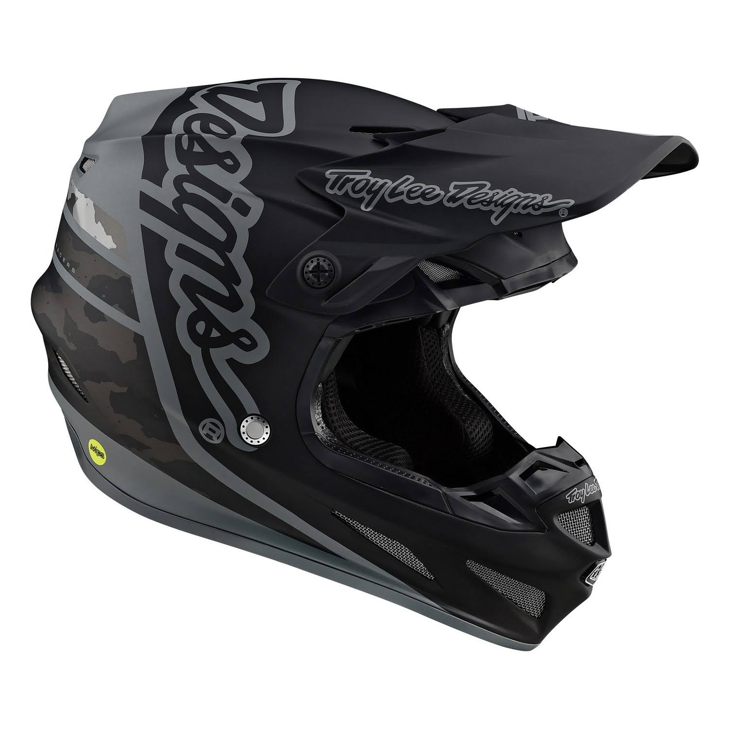 Troy Lee Designs SE4 Composite Silhouette Helmet-Black/Camo-Medium