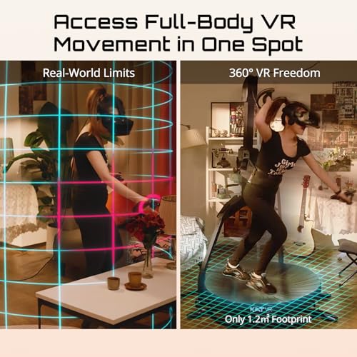 KAT Walk C2 CORE VR Treadmill | 360° Omnidirectional Walking Pad for Immersive Gaming & Home Fitness | Compatible with SteamVR, Oculus