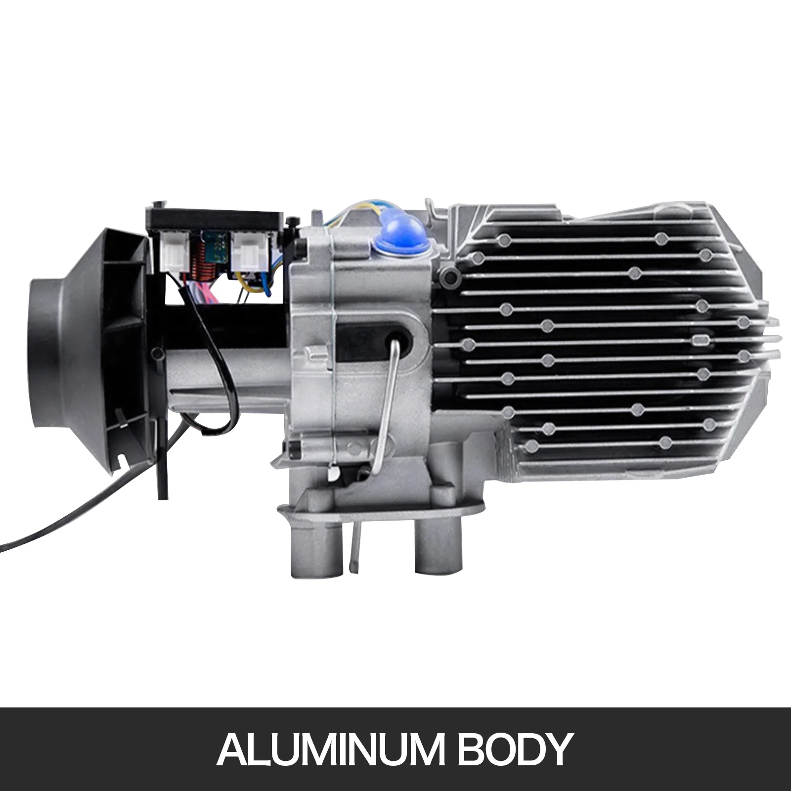 VEVOR Diesel Air Heater 5KW All in One 1 Air Outlet Diesel Heater 12V Wireless Control Parking Heater Silencer with Blue LCD Switch for RV Trucks Bus