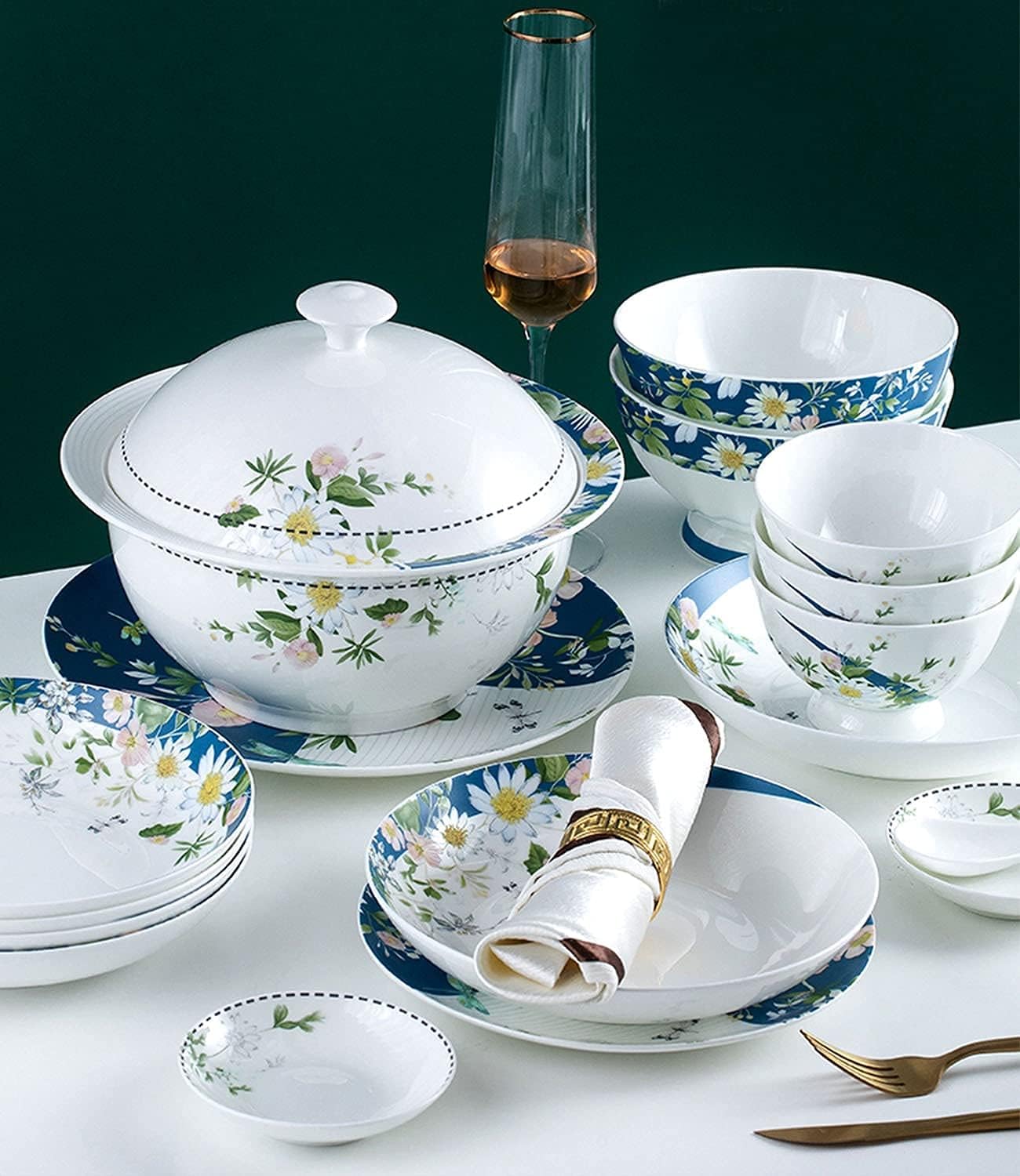 Dinnerware Sets - Luxury Gift Dishes Service Set