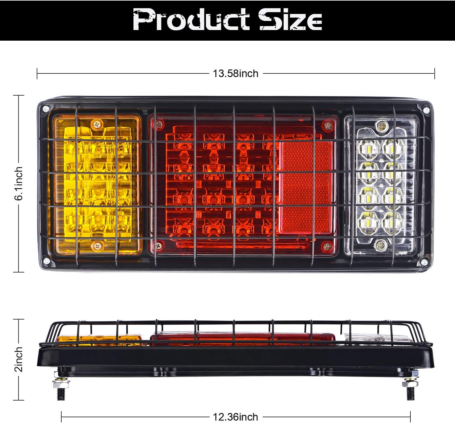 Linkitom 40 LED Truck Tail Light Bar