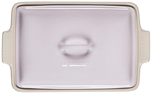 Le Creuset Stoneware Heritage Covered Rectangular Casserole, 4 qt. (12" x 9"), Cerise