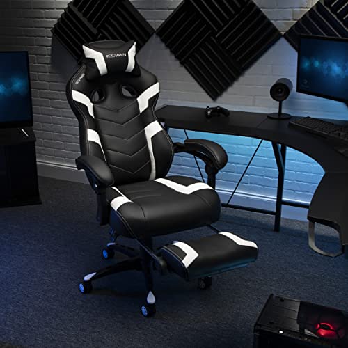RESPAWN 110 Pro Gaming Chair - Gaming Chair with Footrest, Reclining Gaming Chair, Video Gaming Computer Desk Chair, Adjustable Desk Chair