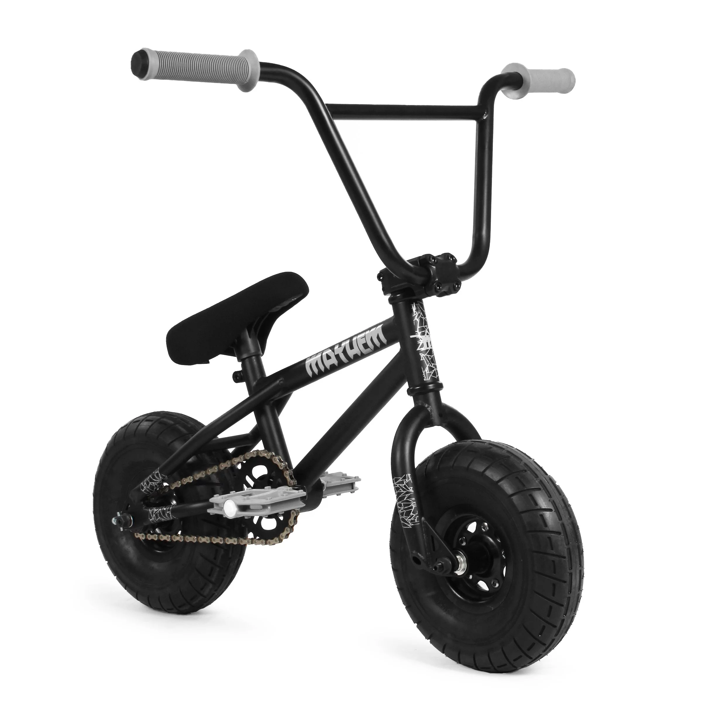 Mayhem Fat Tire Mini BMX RIOT Toxic Green 1 Piece Crank 10 Mini BMX Newest Model Trick Bike