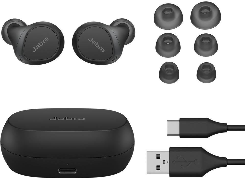 Jabra - Elite 7 Pro True Wireless Noise Canceling In-Ear Headphones - Black