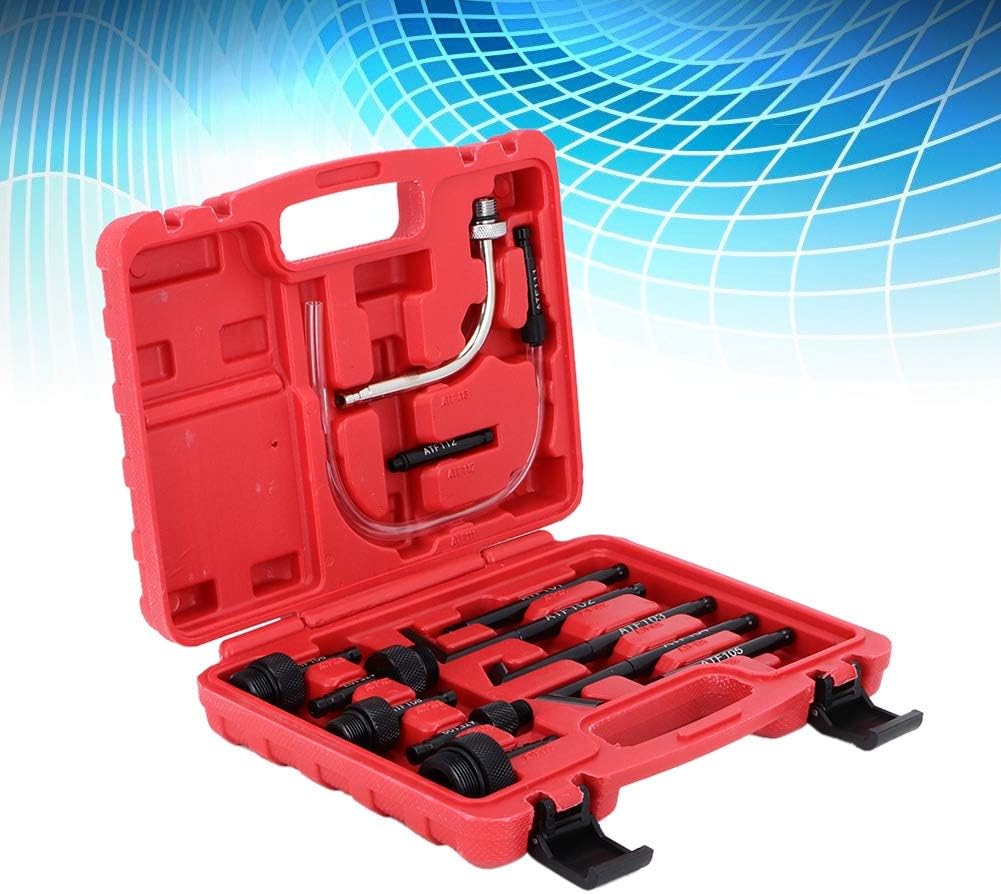 KIMISS 13Pcs/Set Oil Fill Adapter Transmission Fluid Oil Refilling Refill Connector Tool Kit + transmission fluid iol filler adapter for Audi trans