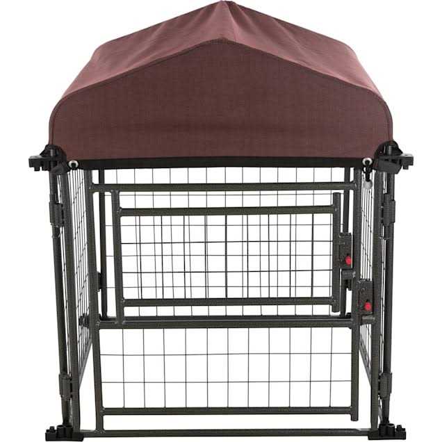 TRIXIE Deluxe Outdoor Dog Kennel with Cover - Pet Supplies online store