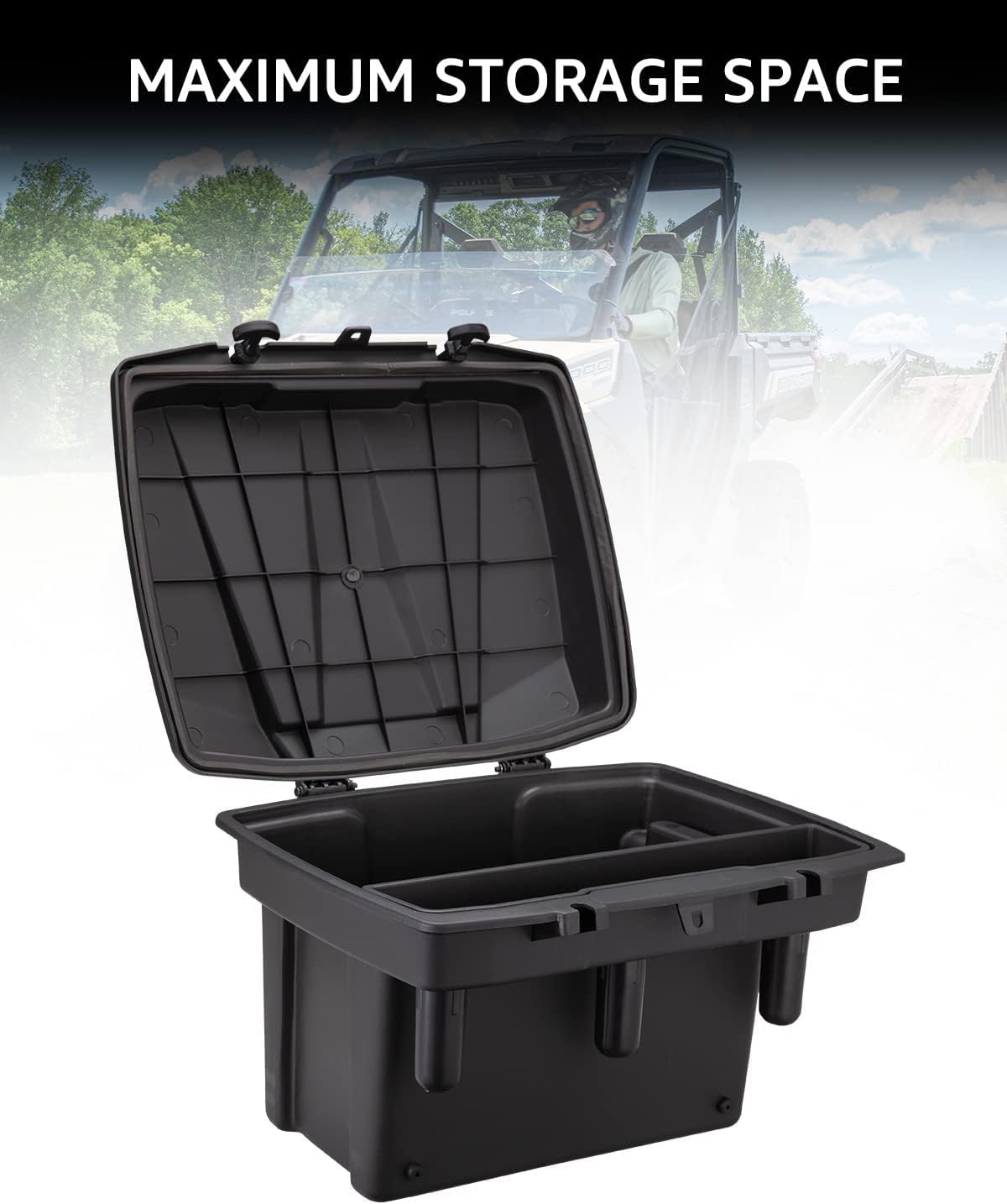 A & UTV PRO Ranger Cargo Storage Box, for 2009-2022 Polaris Ranger Crew XP 1000 900 570 Mid-Size/Fullsize