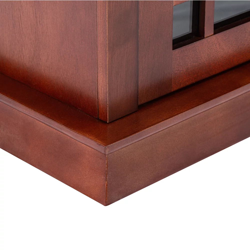 e-Flame USA Jackson Fireplace TV Stand 60" x 33" - Warm Cherry Finish