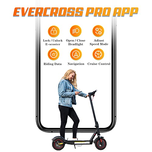 EVERCROSS Electric Scooter, 350W/500W Electric Scooter Adults, 8.5"/10" Tires, Up to 19/22 Miles Range