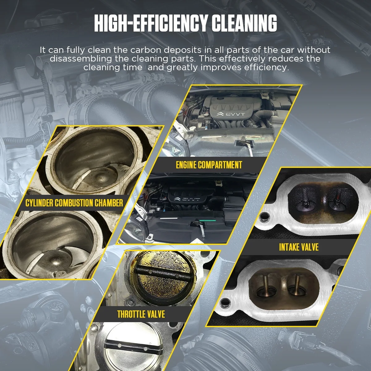 AUTOOL HTS705 Automotive Dry Ice Blasting Cleaning Machine Car Engine Carbon Deposit Cleaning Exhaust Pipe Cleaner 110V/220V Dry Ice Cleaning Machine