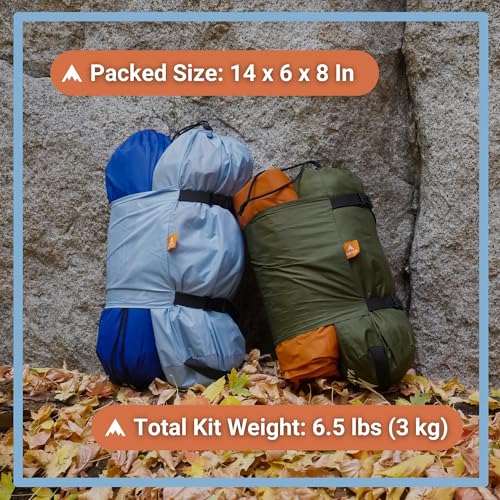 Haven Tents Lay Flat Hammock Tent - Waterproof Tent & Camping Hammock with Mosquito Net - Includes Insulated Pad and Rainfly - Haven Tent, Haven XL