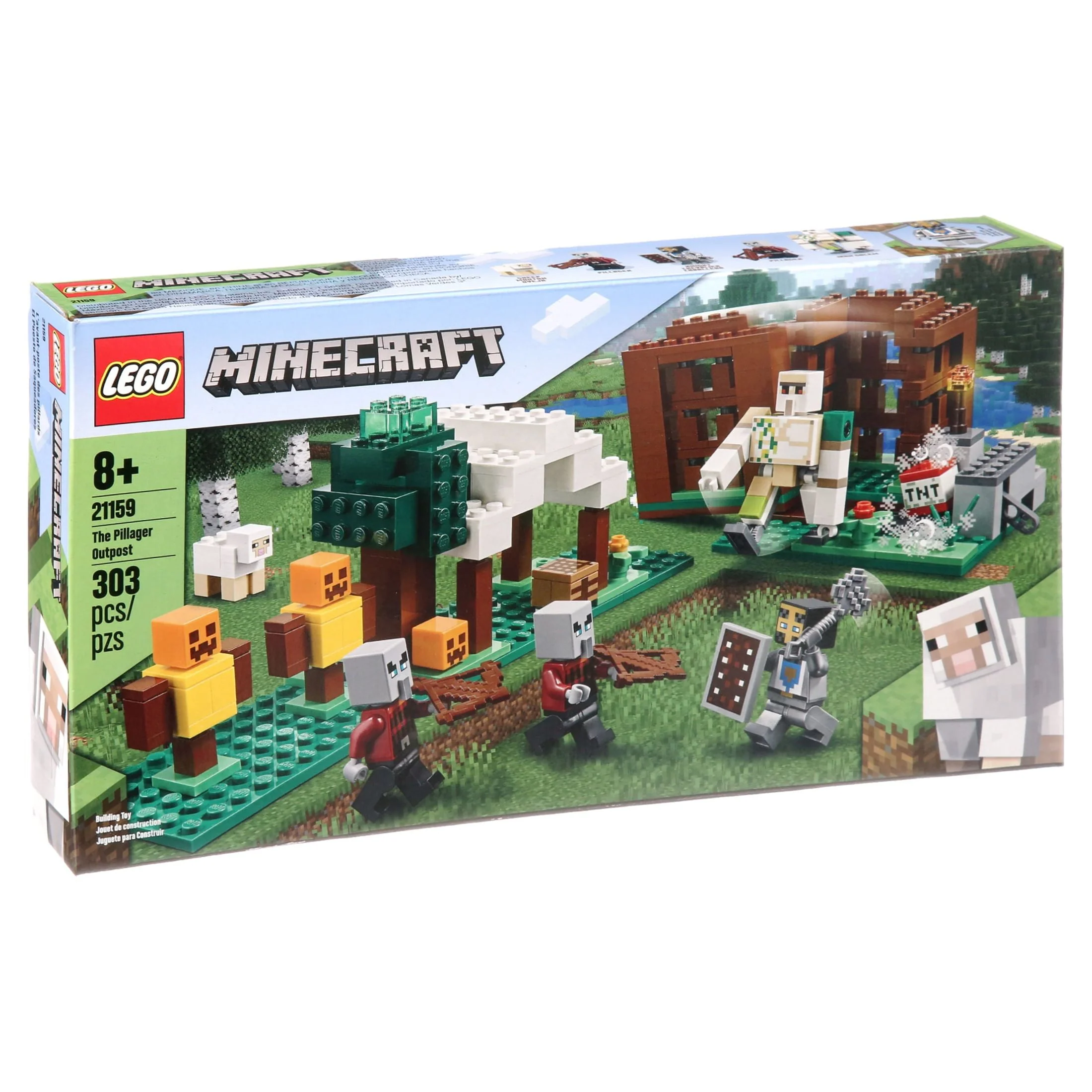 LEGO Minecraft The Pillager Outpost 21159 Action Figure Brick Building Playset (303 Pieces)