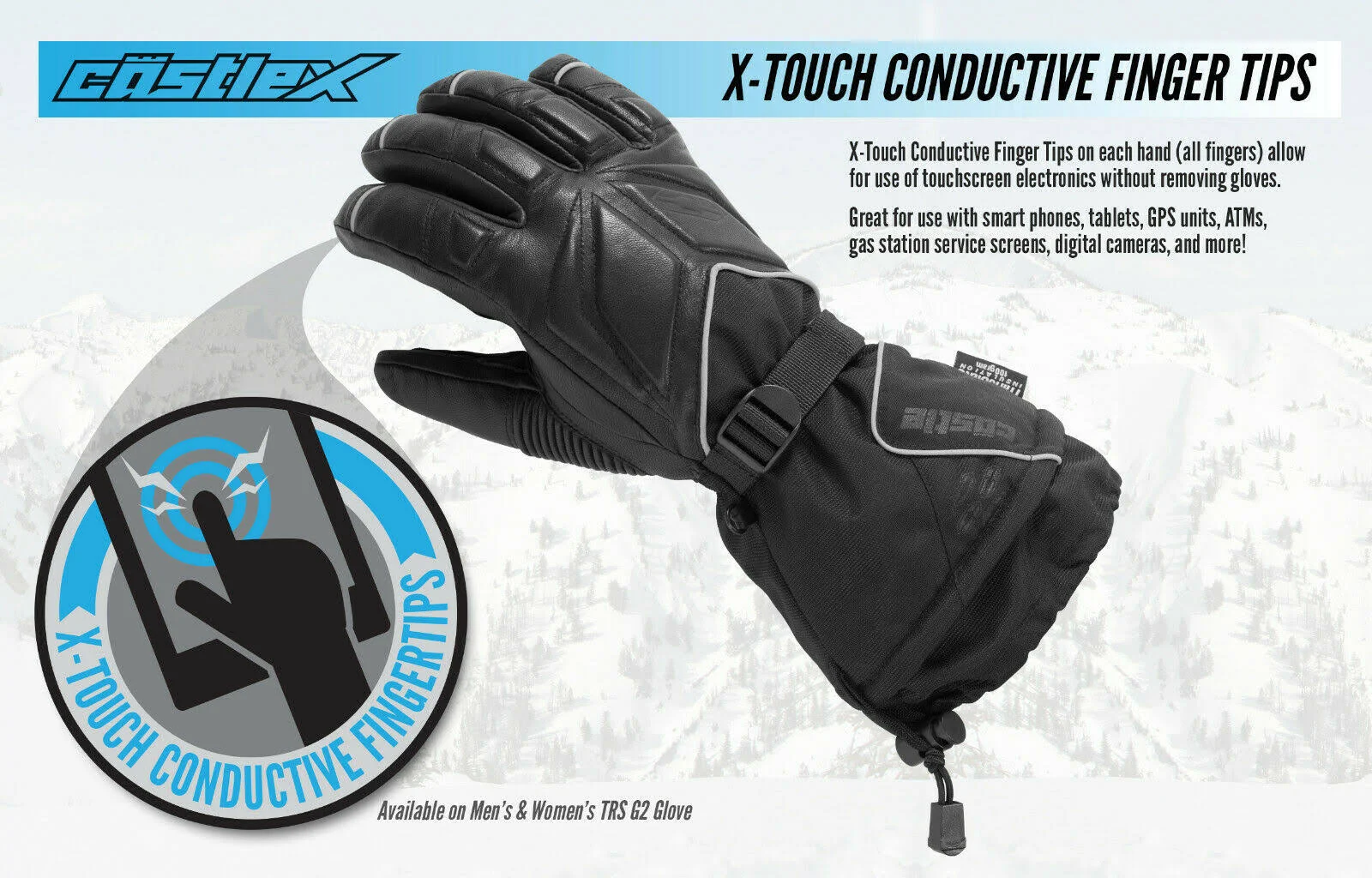Castle x TRS 3 Finger Mitt Black M