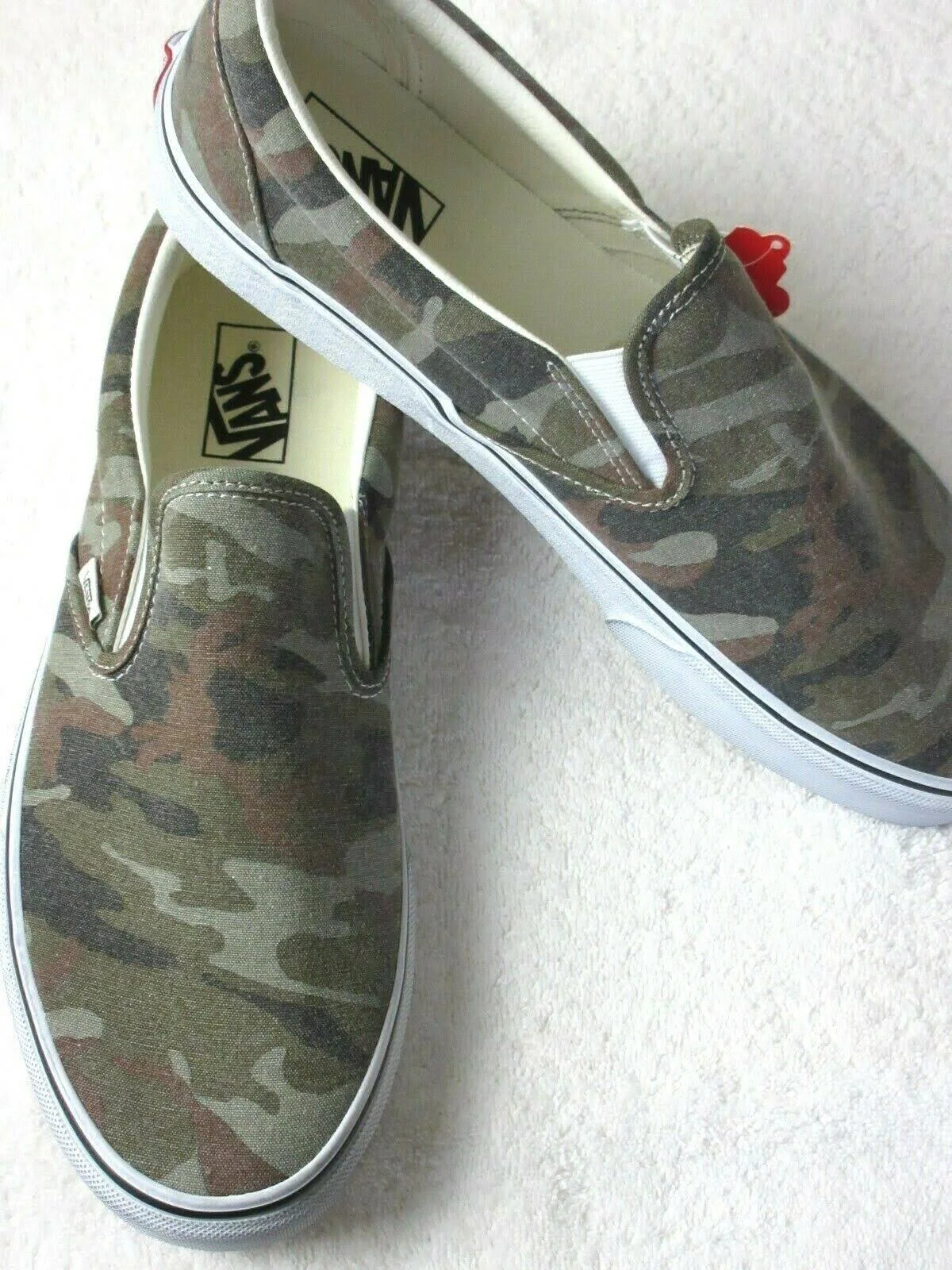 Vans Washed Classic Slip-On (Camo/True White)