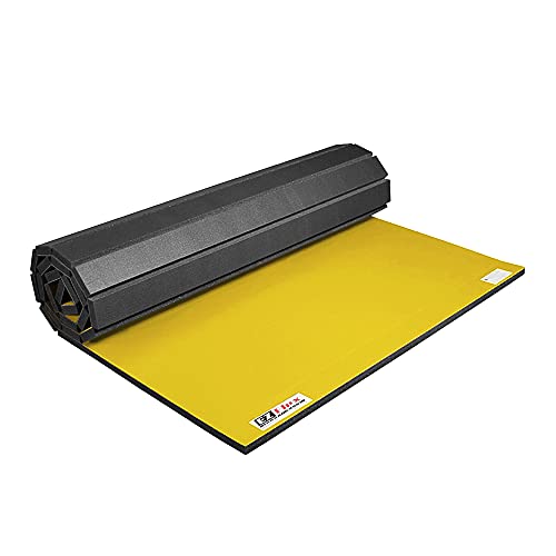 IncStores 1.4 Inch Thick Roll Out Wrestling Mat | Foam and Vinyl Mat for Practicing Wrestling Technique in Your Basement, Garage, or School Facility