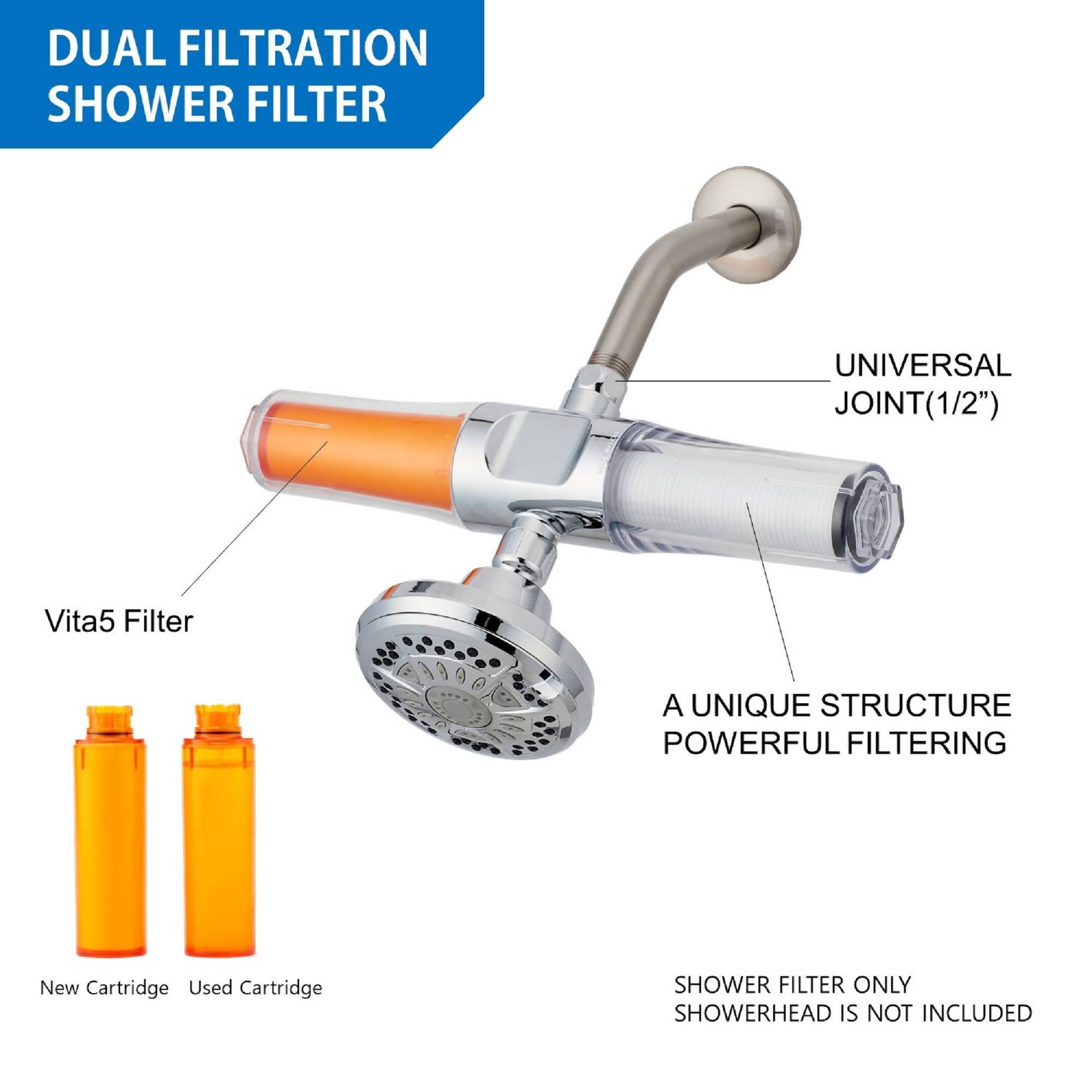 Sonaki SUF-400VPX VitaPure Vitamin C Combo Universal Inline Shower Filter